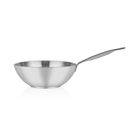 Altınbaşak Çelik Gümüş Saplı 32 cm Wok Tava