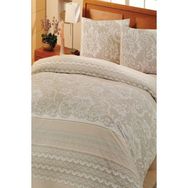 Altınbaşak Home Collection Pamuklu Ranforce Çift Kişilik Çeyizlik 200x220 cm Krem Nevresim Takımı