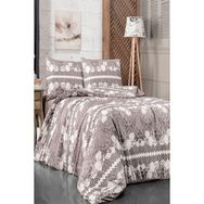 Altınbaşak Home Collection Pamuklu Ranforce Çift Kişilik Çeyizlik Kutulu 200x220 cm Bej Nevresim Takımı