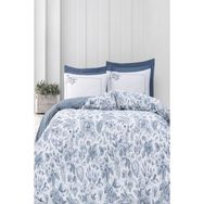 Altınbaşak Home Collection Pamuklu Ranforce Çift Kişilik Çeyizlik Kutulu 200x220 cm Beyaz Lacivert Nevresim Takımı