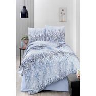 Altınbaşak Home Collection Pamuklu Ranforce Çift Kişilik Çeyizlik Kutulu 200x220 cm İndigo Beyaz Nevresim Takımı