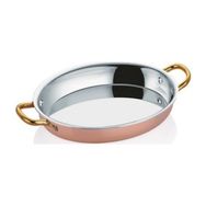 Altınbaşak Nostalji Multi Metal 28x20 cm Bakır Oval Omlet Tava