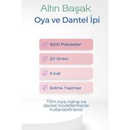 Altınbaşak Royaleks No: 044-091-127 3 Adet 20 gr Oya ve Dantel İpi