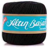 Altınbaşak Siyah Kroşe 50 gr El Örgü İpi