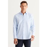Altınyıldız Classics 4A2024100012 Açık Mavi Slim Fit Klasik Yaka Erkek Gömlek