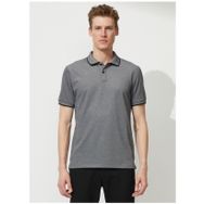 Altınyıldız Classics 4A9000000003 Polo Yaka Siyah Beyaz Erkek T Shirt