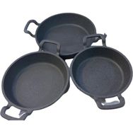 Altunay Hamarat 18-20-22 cm Granit Döküm Sahan Seti