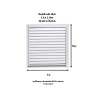 Alupan 30 x 35 cm Alüminyum Menfez Banyo WC Havalandırma Panjur