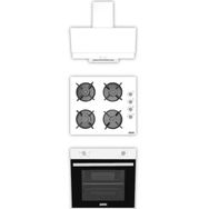 Alveus 605 F17 - GLS640 - MFA605 Beyaz 3'lü Ankastre Set
