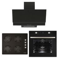 Alveus AD07-A10-AF870 Siyah 3'lü Ankastre Set