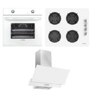 Alveus ALV MFA 604 M - ALV GLS 640 BL - ALV F17 60 3'lü Beyaz Ankastre Set