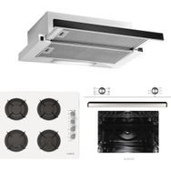 Alveus Destiny 604 MFA 604 - GLS 640 - F6 ECR 3'lü Beyaz Ankastre Set