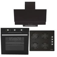 Alveus Ecoplus AF860 - A10 - AD07 Siyah 3'lü Ankastre Set