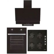 Alveus F17-GLS 640-MFA 605 Siyah 3'lü Ankastre Set