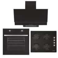 Alveus F17 - GLS640 - MFA604 Arya 3'lü Siyah Ankastre Set