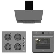 Alveus F17 - GLS640 - MFA627 3'lü Gri Ankastre Set