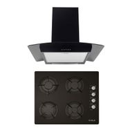 Alveus GLS 640-İBER Siyah 2'li Ankastre Set