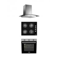 Alveus Iber 615 IBERINOX - GLS640SİYAH-615INOX Inox Siyah 3'lü Ankastre Set