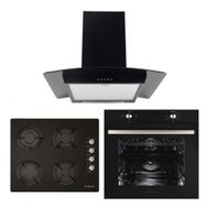 Alveus Iber-GLS-640-MFA604 Siyah 3'lü Ankastre Set