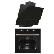 Alveus İnci MFA 614 - MOD 3000 2'li Siyah Ankastre Set