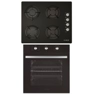 Alveus MFA 614 M BL - GLS 640 Siyah 2'li Ankastre Set