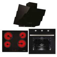 Alveus Mod W- Vitro 641-MFA614 Siyah 3'lü Ankastre Set