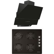 Alveus Pure MOD3000 - GLS640 Siyah 2'li Ankastre Set