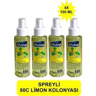 Alvina 4x100 ml Limon Kolonyası