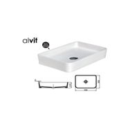 Alvit Slim Beyaz 45 Cm Banyo Dolabı