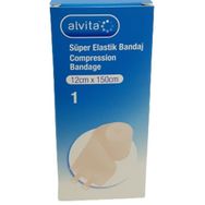 Alvita 12 cm x 150 cm Süper Elastik Bandaj