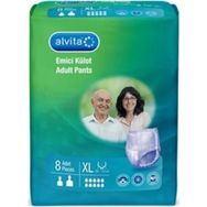 Alvita XL 8 Adet Emici Külot Hasta Bezi
