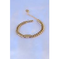 AlyaStore 316L Çelik Gold Renk Kalın Zincir Model Kadın Bileklik
