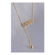 AlyaStore 316L Çelik Gold Renk Sallantı Detay Zirkon Taşlı Kadın Kolye