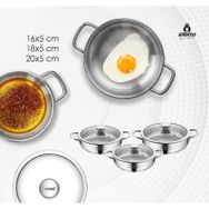 Amboss Cool 6 Parça Paslanmaz Çelik Mini Sahan Seti