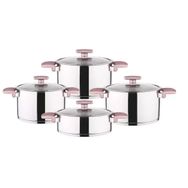 Amboss Enio 8 Parça Rose Gold Tencere Seti