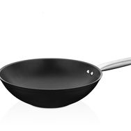 Amboss Granit Yanmaz Yapışmaz Titanyum 28 cm Siyah Kaplama Wok Tavası