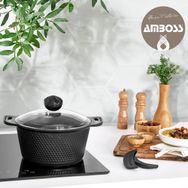 Amboss KUV-7814 Kuvars 24 cm Döküm Derin Tencere