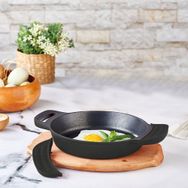 Amboss Kuvars 20 cm Siyah Döküm Omlet Sahan