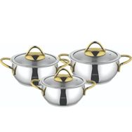Amboss Stone Gold 6 Parça Mini Derin Tencere Seti