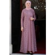 Amine Hüma Pudra Papatya Elbise