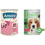 Amore Kuzu Parça Etli 12'li Yavru Köpek Konserve Mama