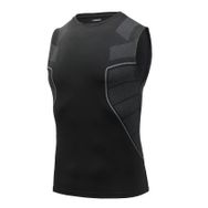 AMZSPORT 111006 Kolsuz Siyah Erkek Spor T-shirt