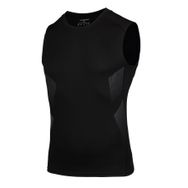 AMZSPORT 111021 Kolsuz Siyah Erkek Spor T-shirt
