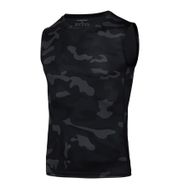 AMZSPORT 111036 Kolsuz Siyah Kamuflaj Erkek Spor T-shirt