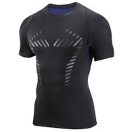 AMZSPORT 112003 Kısa Kollu Mavi Erkek Spor T-shirt