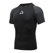 AMZSPORT 112008 Kısa Kollu Siyah Erkek Spor T-shirt