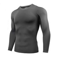 AMZSPORT 113006 Uzun Kollu Gri Erkek Spor T-shirt