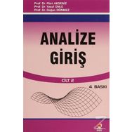 Analize Giriş 2. Cilt - Doğan Dönmez Fikri Akdeniz Yusuf Ünlü