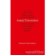 Anarşi Üniversitesi Muhammed Tolga Gedikkaya Sokak Kitapları Yayınları