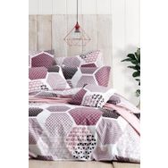 Anatolia 5805 Tex Pembe-Beyaz Tek Kişilik Uyku Seti